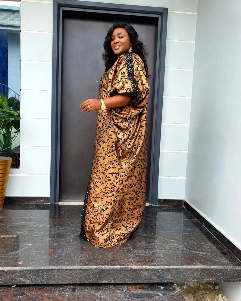 2024 Africa Clothing Abayas for Women Dubai Luxury Spring African Muslim Fashion Dress Caftan Evening Party Dresses Boubou Robe