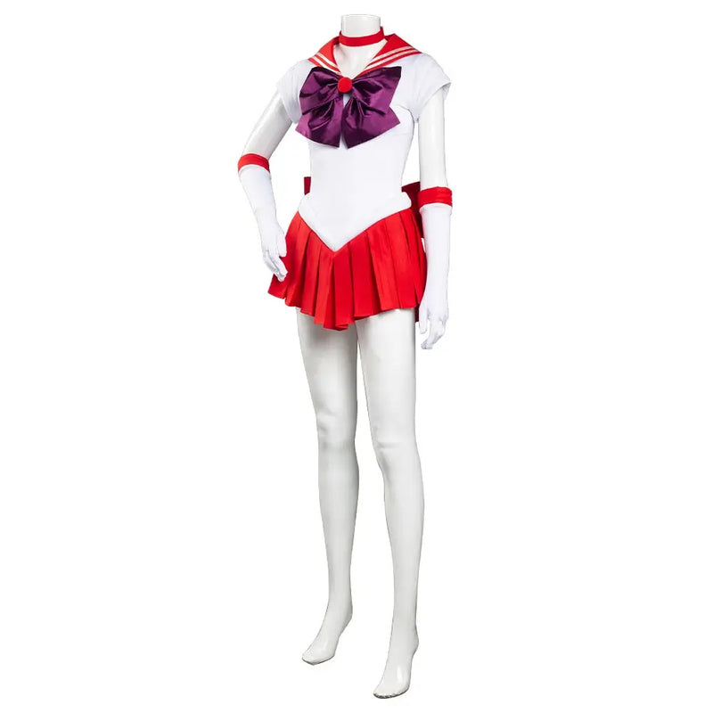 Hino rei cosplay anime marinheiro marte cosplay fantasia traje disfarce para mulheres meninas vestido bandana halloween carnaval terno