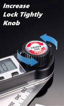 Escala detectora de régua de ângulo digital, 200/300/500mm, adequada para ferramentas de medição de marcenaria, ferramentas multifuncionais de alta precisão