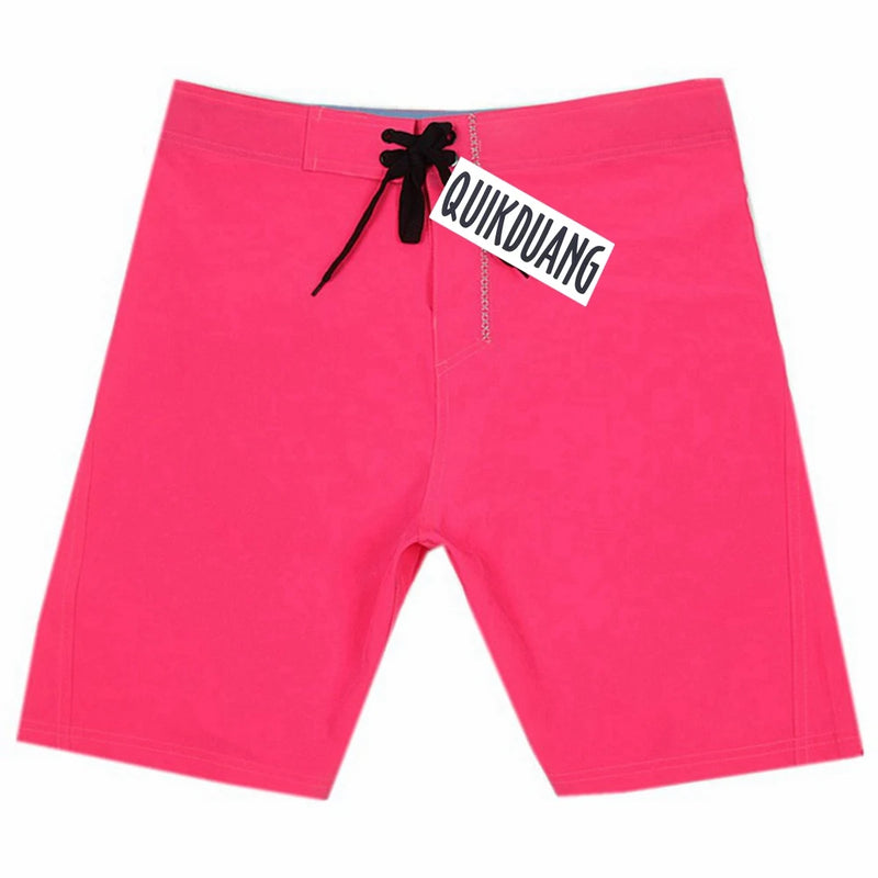 Quick-Dry Waterproof Beachshorts Men's Swimming Trunks Casual Bermuda Spandex Surf Pants Physique Competition Board Shorts L01