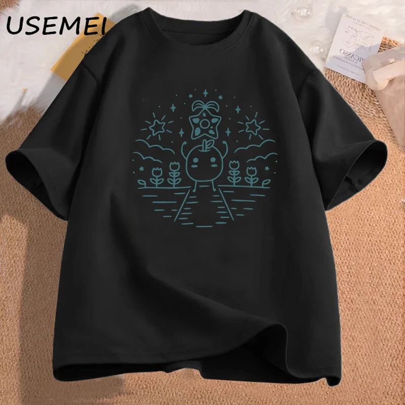Stardew Valley Gaming T Shirts Harajuku Pullover Stardew Video Game T-shirt Cotton Short Sleeeve Streetwear O Neck Loose Tshirts
