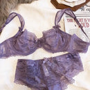 Nova lingerie sexy de renda feminina peito grande emagrecimento ultra-fino conjunto de sutiã respirável