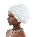Multicamadas africano feminino turbante boné feminino cabeça envoltórios plissado auto gele boné headtie muçulmano festa headpiece
