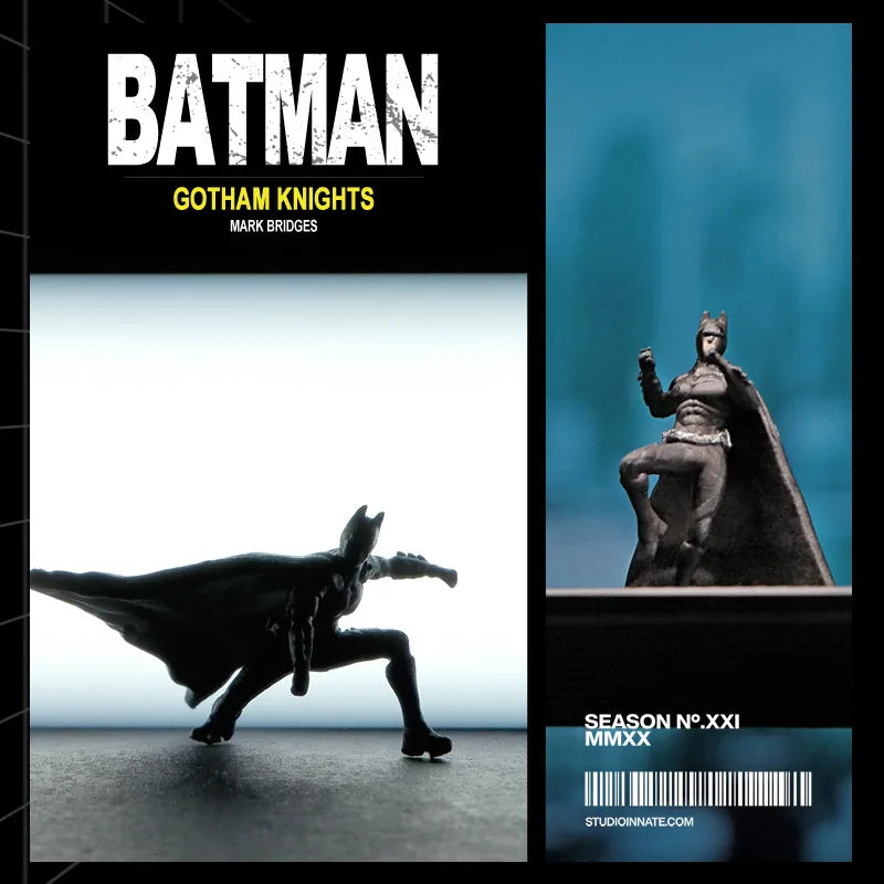 1:64 Anime Batman Mini Doll Model miniature Scene Model DIY Sand table landscaping collect ornament Gifts