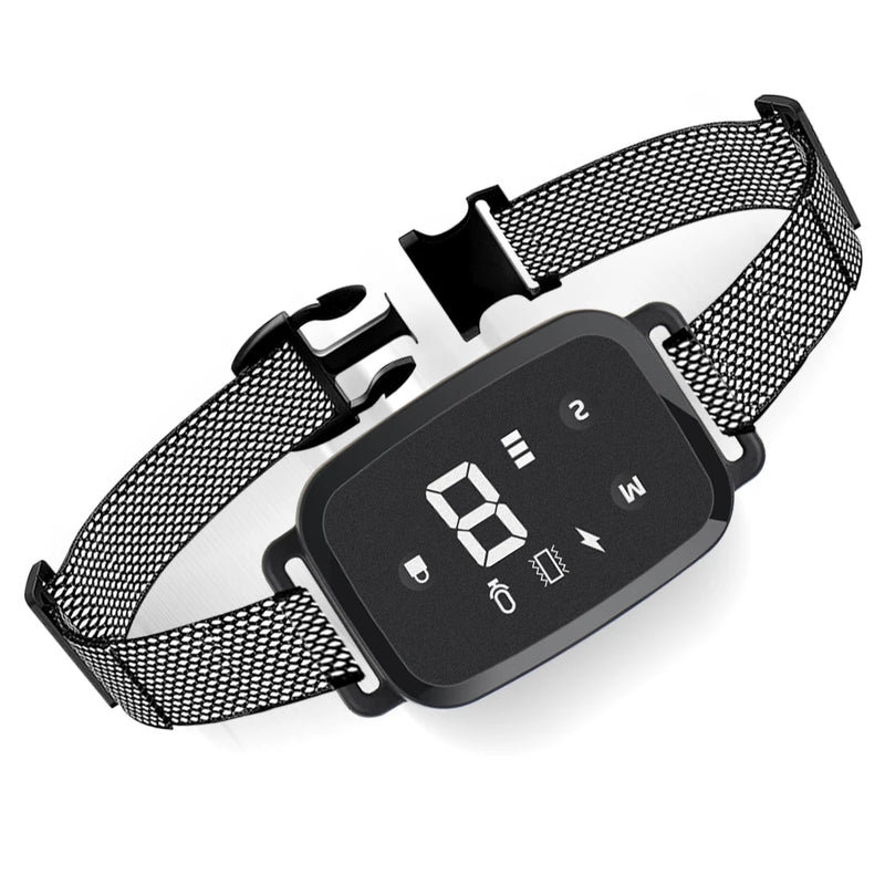 Coleira elétrica para treinamento de cães, anti-aboiement, à prova d'água, recarregável, controle remoto para animais de estimação, para todos os tamanhos, som de vibração de choque