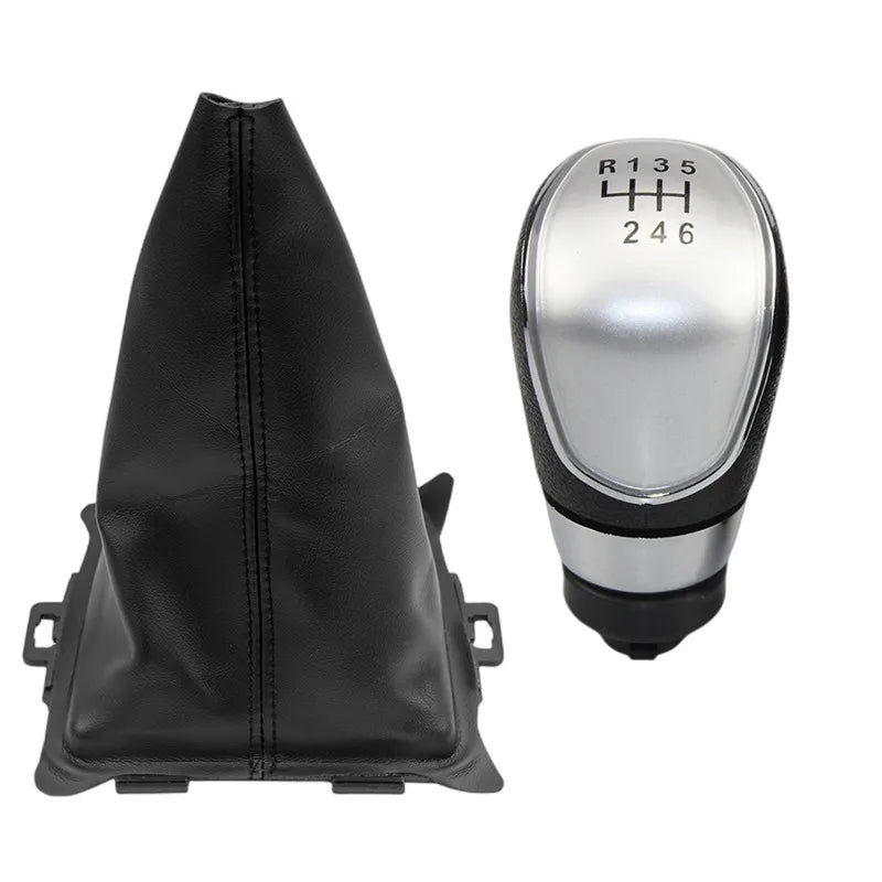5/6 Speed Manual Gear Shift Knob Lever Shifter Gaiter Boot Cover Case For Ford Fiesta 2008 2009 2010 2011 2012 Car Styling