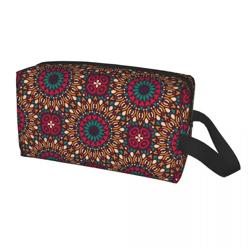 Bag Travel Cosmetic Organizer Fashion Traditional Africa Ethnic Pattern Storage Toiletry Bags