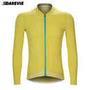 DAREVIE Ciclismo Jersey Manga Longa Homens Mulheres Cool Tecnologia Homem Ciclismo Maillot Soft Respirável Quick Dry SPF 50 Tamanho Pequeno