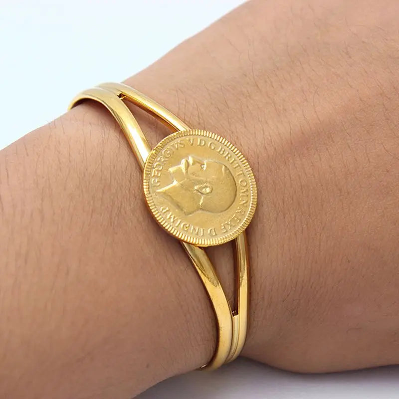 2022 New Fansheng Gold Color Ethiopia Necklace / Earrings / Ring / Bangle Wedding Eritrea / Africa Coins Jewelry Set