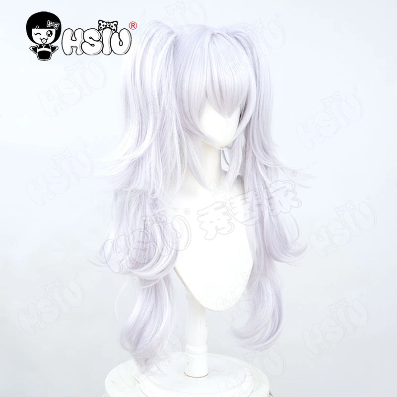 Laffey Cosplay Wig Fiber synthetic wig「HSIU」70cm Light purple long Wig+Wig cap Game Azur Lane Laffey Cosplay Wig