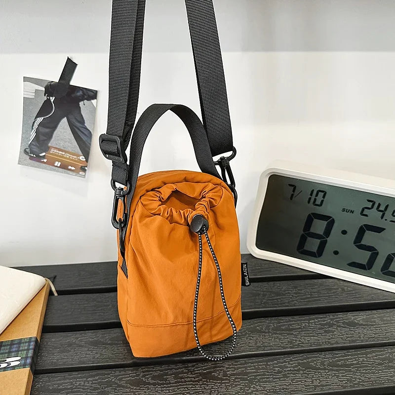 Portable Shoulder Bags Nylon Waterproof Women Mobile Phone Bags Small Outdoor Sport Man Crossbody Bag Casual Water bottle Pouch