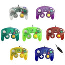 Controlador de jogo com fio para GameCube NGC Joystick de gamepad com fio de botão único para console de jogos NGC