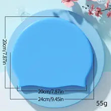 1pc Premium Unisex Silicone Swimming Cap  Waterproof Non slip Super Elastic for Diving  Everyday Use  Secure Fit Ultimate