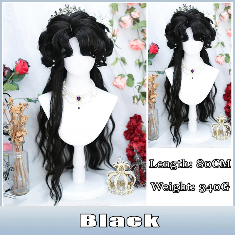 AOSI  20 Inch Fruit Green Long Straight Hair With Bangs Synthetic Heat-resistant Long Straight Hair Cos Wig