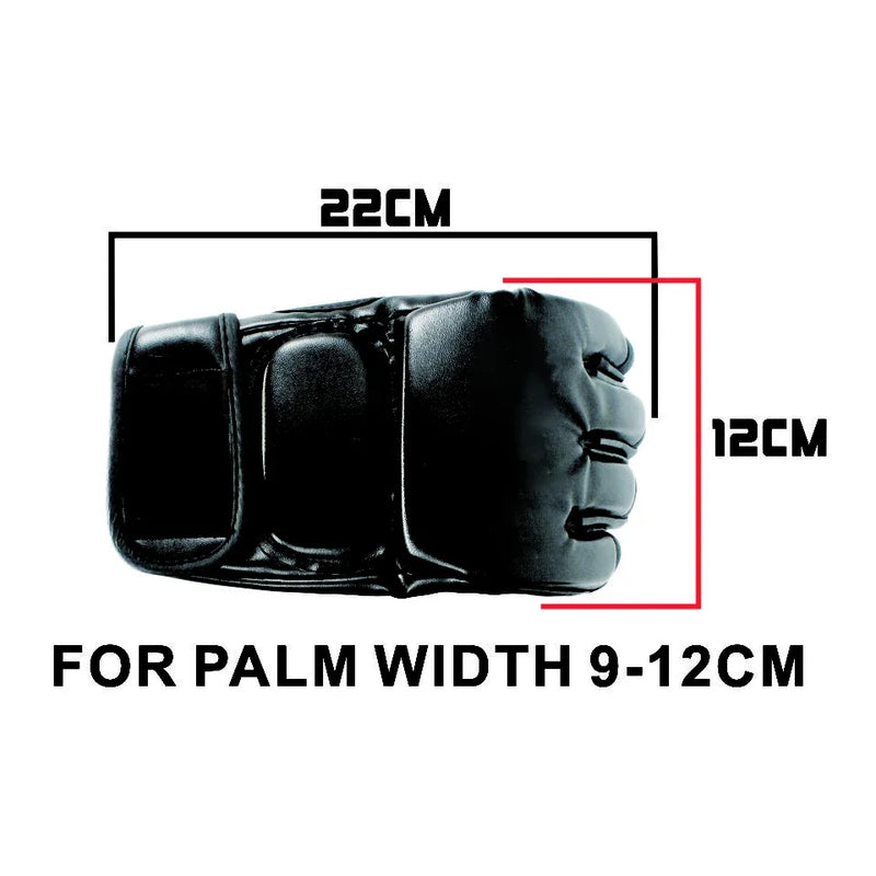 Luvas de boxe para homens Mma, Boxers pretos, luta feroz, luvas de meio dedo, Tiger Muay Thai, Thai Fight Sanda