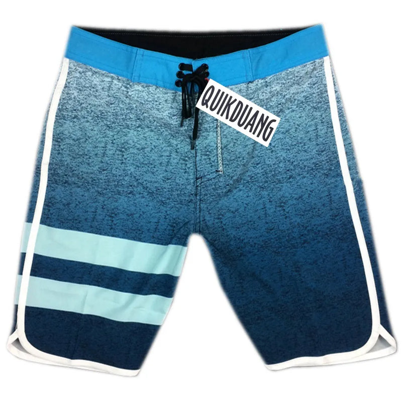 Quick-Dry Waterproof Beachshorts Men's Swimming Trunks Casual Bermuda Spandex Surf Pants Physique Competition Board Shorts L01