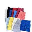 Alta qualidade de boa qualidade esportes femininos estiramento shorts de fitness yoga treinamento correndo pilates apertado yoga shorts