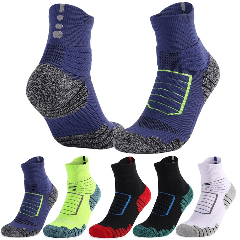1 Pairs Cotton Professional Basketball Socks Sport For Men Thickened Towel Bottom Cycling Climbing Running Breathable Non-Slip