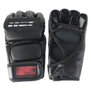 Luvas de boxe para homens Mma, Boxers pretos, luta feroz, luvas de meio dedo, Tiger Muay Thai, Thai Fight Sanda