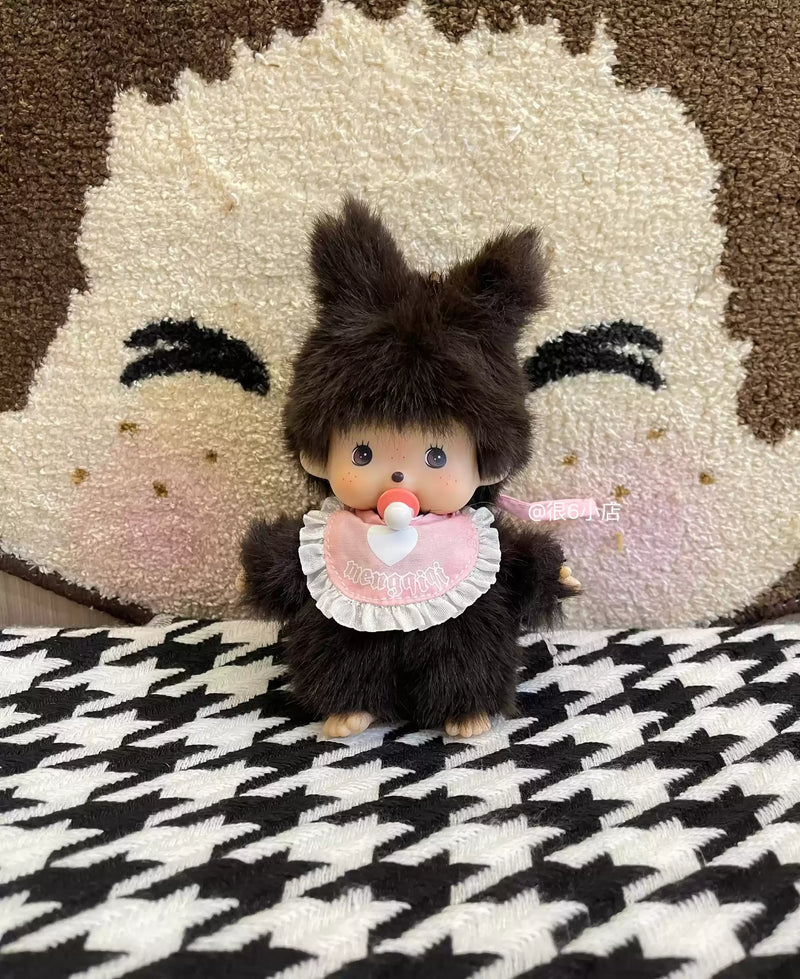 In Stock 15cm Mongon Monkey Kawaii Doll Keychain Bag Pendants Toy Hand Puppet Decompression Children Cute Gift Decoration Gift