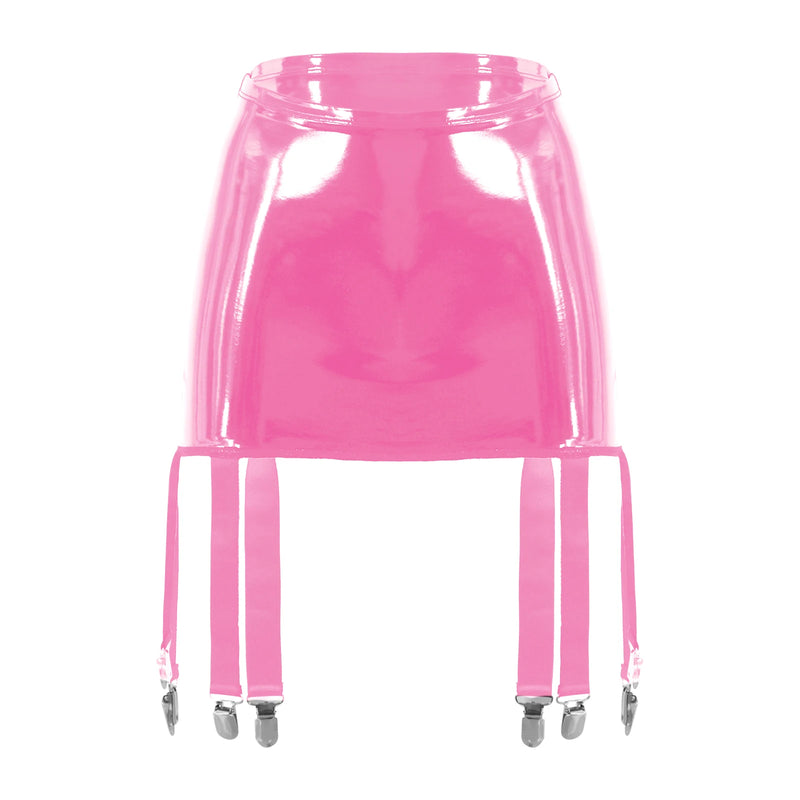 Ligas femininas de couro patente liga cinto suspensórios cintura alta roupa interior shorts para boate rave festa pólo dança traje