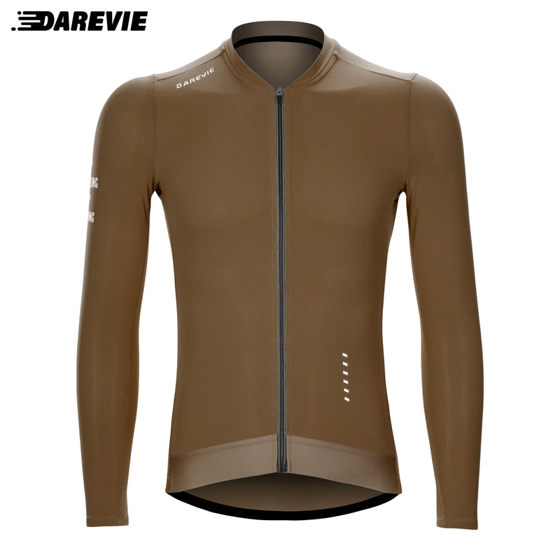 DAREVIE Ciclismo Jersey Manga Longa Homens Mulheres Cool Tecnologia Homem Ciclismo Maillot Soft Respirável Quick Dry SPF 50 Tamanho Pequeno