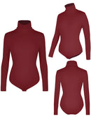 Body feminino de gola alta, manga comprida, modelador de barriga, controle de barriga, modelador de corpo, roupa de rua feminina, roupas quentes, outono inverno