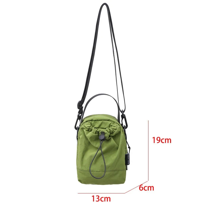 Portable Shoulder Bags Nylon Waterproof Women Mobile Phone Bags Small Outdoor Sport Man Crossbody Bag Casual Water bottle Pouch
