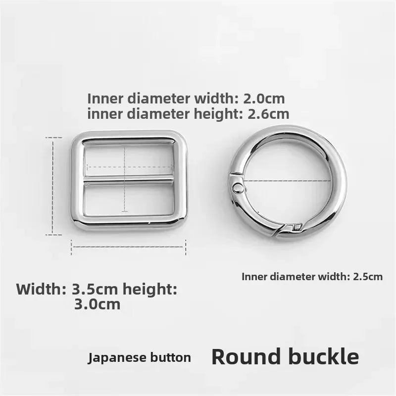 Adjustable Shoulder Strap Buckle for Canvas Bag Length Modification Accessory Mini Evelyn Bag Parts And Accessories