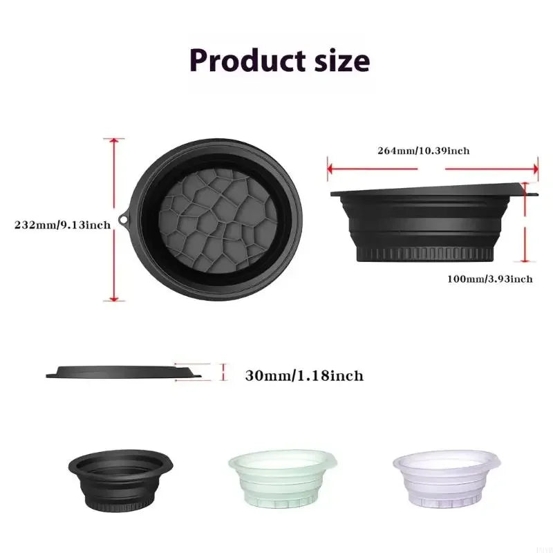 Tigela de banho de gelo dobrável de silicone para rosto, ferramenta de cuidados com a pele, viagem em casa, beleza essencial, multiuso, enfermeira