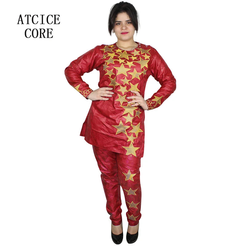 Traje africano para mulheres Abaya bordado plus size elegante festa vestido de igreja