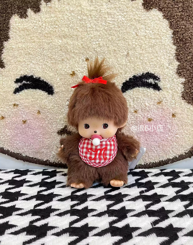 In Stock 15cm Mongon Monkey Kawaii Doll Keychain Bag Pendants Toy Hand Puppet Decompression Children Cute Gift Decoration Gift