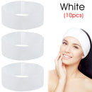 10/50/100 pçs descartável spa facial headbands branco facial esteticista bandana envoltório não tecido macio cuidados com a pele salão de beleza supplie