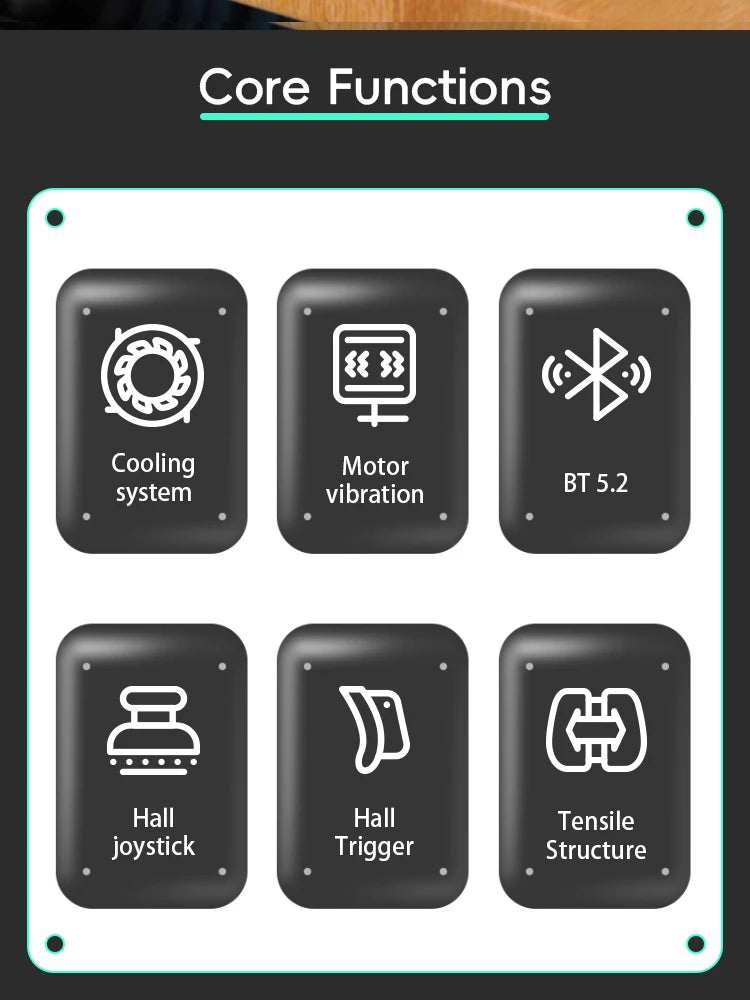 Controlador sem fio DATA FROG X3 para controlador de jogo Android para Samsung Galaxy para PUBG Mobile para Switch/Switch OLED