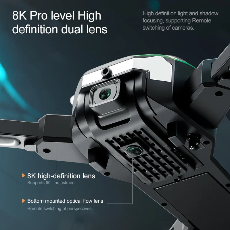 S25/S6 Max Drone 8k Profesional HD Dual Camera Obstacle Avoidance Aerial Photography Optical flow Foldable Quadcopter Toy