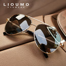 Lioumo óculos de sol de aviação de alta qualidade masculino polarizado óculos de condução moda feminina óculos de piloto anti-reflexo lentes de sol hombre