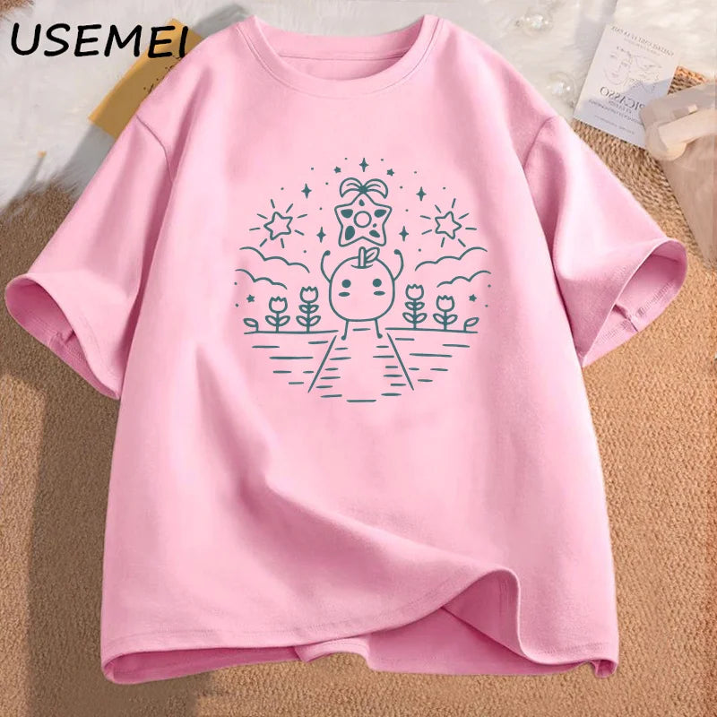 Stardew Valley Gaming T Shirts Harajuku Pullover Stardew Video Game T-shirt Cotton Short Sleeeve Streetwear O Neck Loose Tshirts