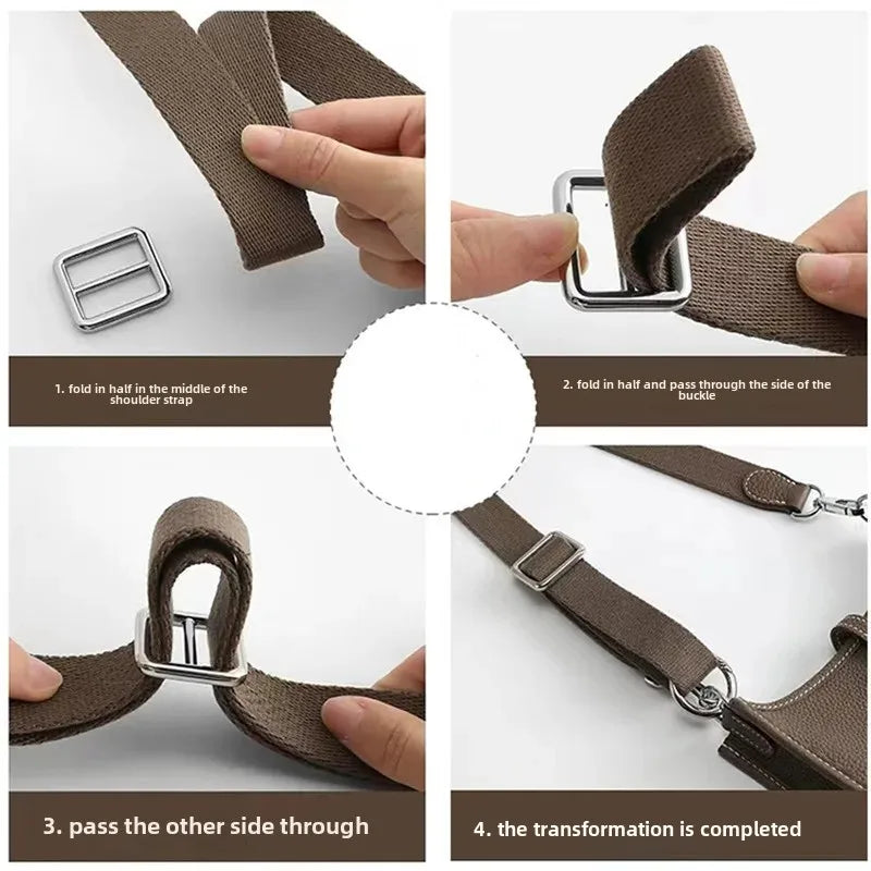 Adjustable Shoulder Strap Buckle for Canvas Bag Length Modification Accessory Mini Evelyn Bag Parts And Accessories