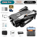 Profissional Z908 Pro Max Drone, 8K, GPS, Dual HD, Fotografia Aérea, FPV, sem escova, Evitar Obstáculos, Quadcopter, 9000m