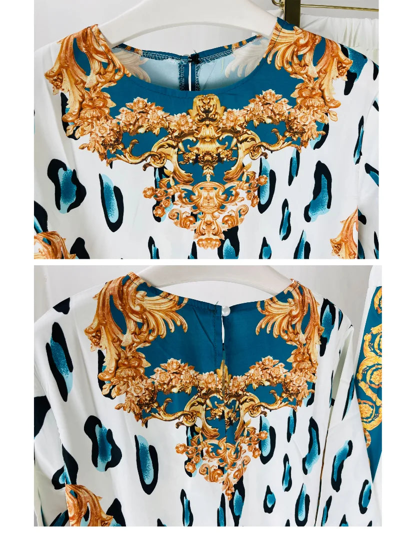 Terno africano dashiki para senhora, vestido e calças, conjunto de roupas de duas peças, sexy e elegante, nova moda, 2024