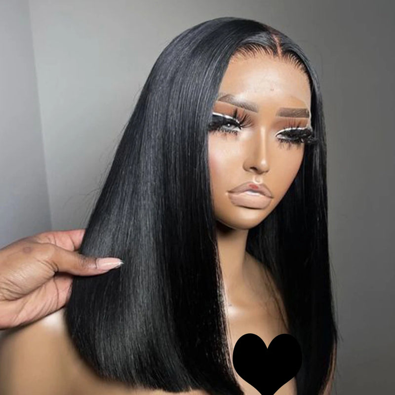 Straight Human Hair Wigs 13x4 Lace Frontal Human Hair Wig Closure Wig Human Hair Wig Short Wig Human Hairs Bob Hair Wig Human