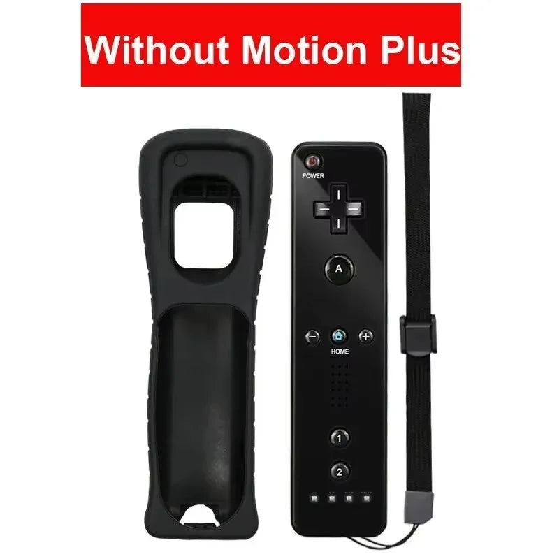 2 em 1 controle remoto sem fio bluetooth para wii wii u controle opcional movimento mais gamepad nunchuck conjunto com capa de silicone