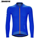 DAREVIE Ciclismo Jersey Manga Longa Homens Mulheres Cool Tecnologia Homem Ciclismo Maillot Soft Respirável Quick Dry SPF 50 Tamanho Pequeno