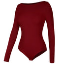 Feminino gola redonda elástico bodysuit manga longa macacão shapewear shaper senhora sexy nova feminina roupas quentes outono inverno