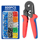 Ferramentas de crimpagem terminais tubulares, mini-Alicadores elétricos, conjuntos de braçadeiras, HSC8, 6-4, 6-6, 0,25-10 mm², 23-7AWG, 6-6, 0,25-6 mm²