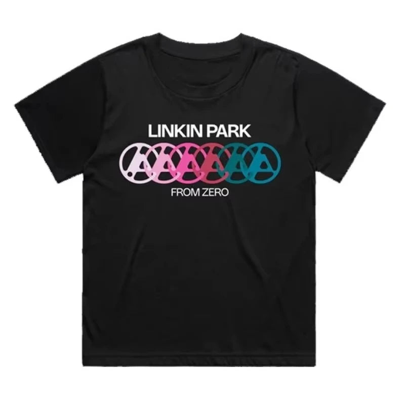 2025 World Tour's Summer New Linkin Park Print Men's and Women's Graphic T-shirt High-quality Streetwear Plus Size