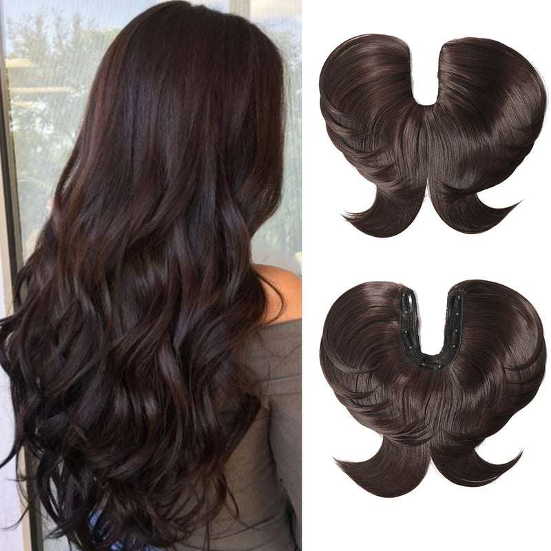 5 Clip U Part Synthetic Hair Wigs for Women Straight Wigs Natural Color Straight U-part wigs Hair Extension Clip