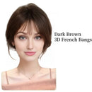 Adesivos de cabelo humano com gancho e laço, pasta mágica, toppers de cabelo para mulheres, sem clipe, cabelo humano, divisão intermediária, franja lateral de 10 polegadas