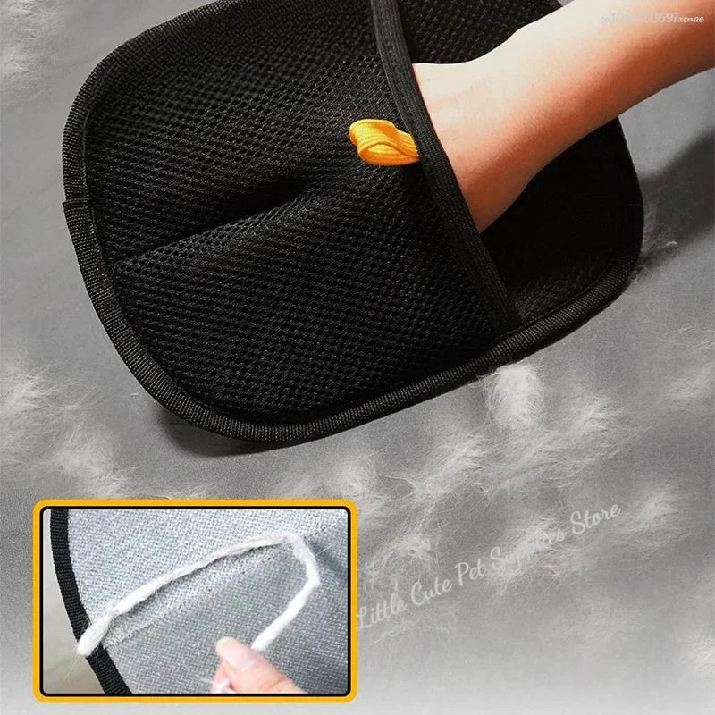 Luva para remoção de pelos de animais de estimação, luvas eletrostáticas para remoção de pelos de cães e gatos, luvas adesivas, tapete, escova de limpeza de roupas