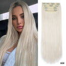 Leeons ondulado clipe em extensões de cabelo 4 pçs natural macio longo ondulado postiços grosso duplo trama clipe em extensões de cabelo para mulher